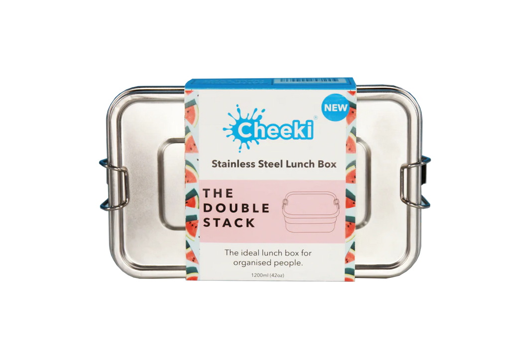 Cheeki 1.2L Stainless Steel Lunch Box Double Stack