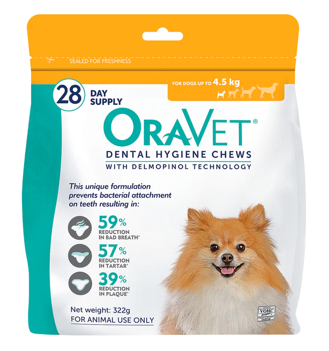 ORAVET YELLOW for Extra Small Dogs (<4.5kg)