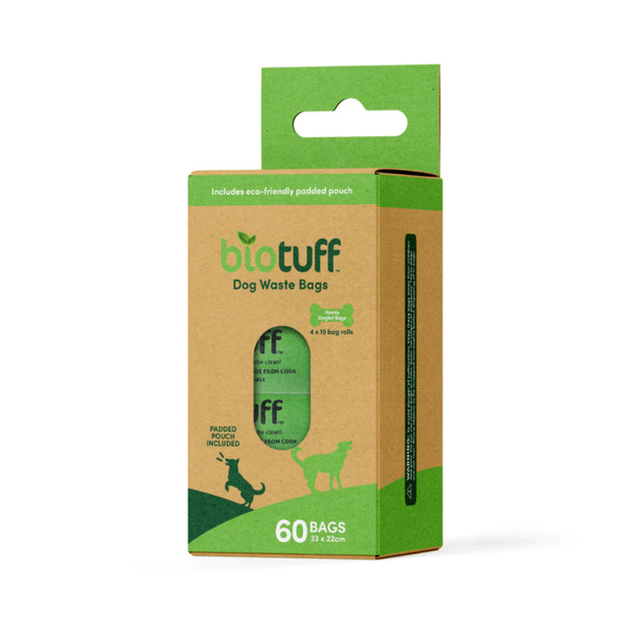 BIOTUFF Compostable Dog Waste Bags & Dispenser