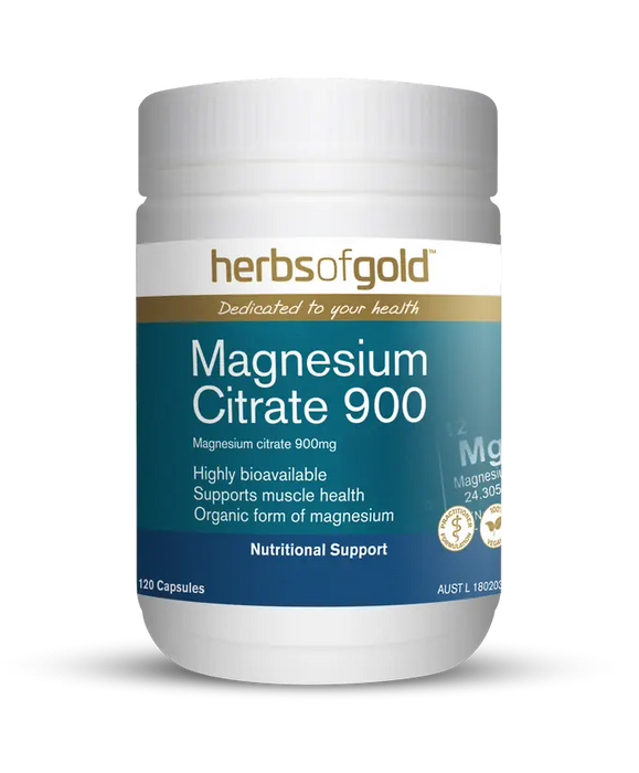 HERBS OF GOLD Magnesium Citrate Capsules 120