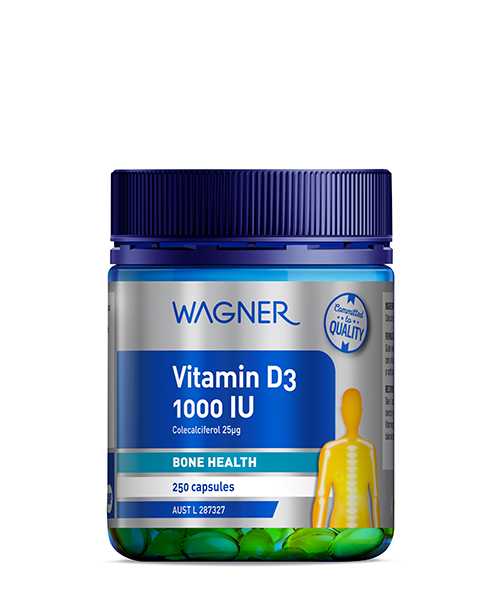 WAGNER Vitamin D3 1000IU 250 capsules