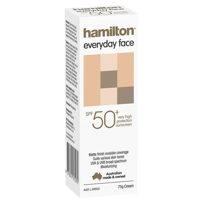 Hamilton Everyday Face SPF50+ 75g