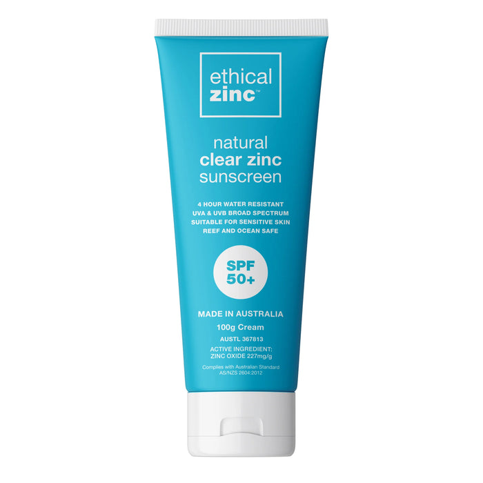 ETHICAL ZINC Natural Clear Zinc Sunscreen SPF50+