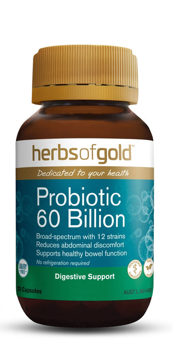 HERBS OF GOLD Probiotic 60 Billion Capsule 30