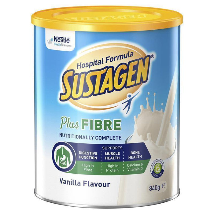 Sustagen Hospital Active + Fibre Vanilla 840g