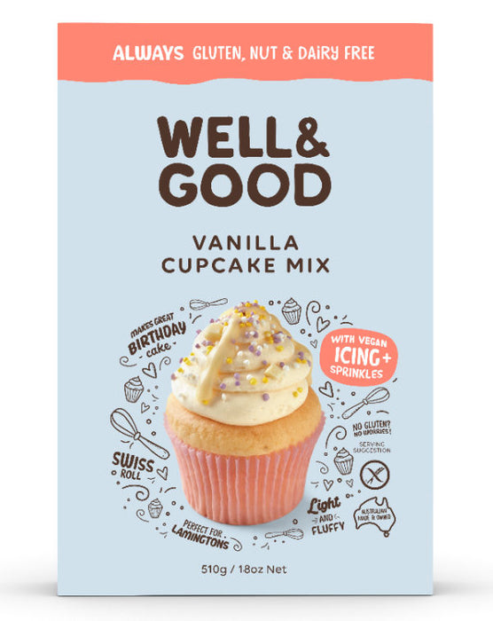 Well & Good Vanilla Cupcake Mix