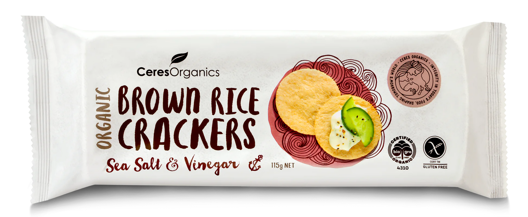 Ceres Organic Brown Rice Cracker Sea Salt & Vinegar