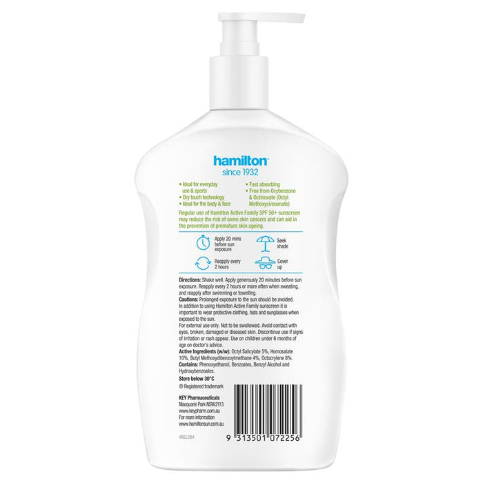 Hamilton Action Family Lotion SPF50+ 500ml