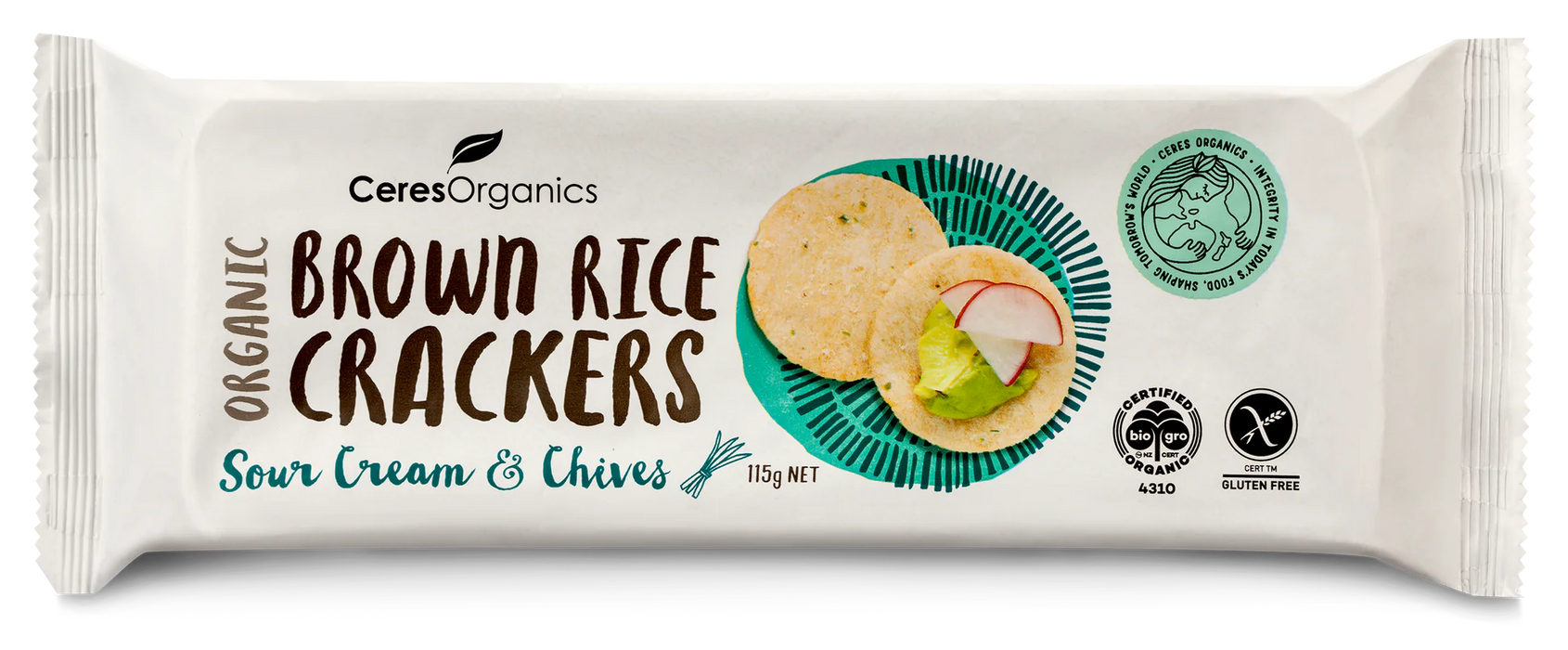 Ceres Organic Brown Rice Cracker Sour Cream & Chives