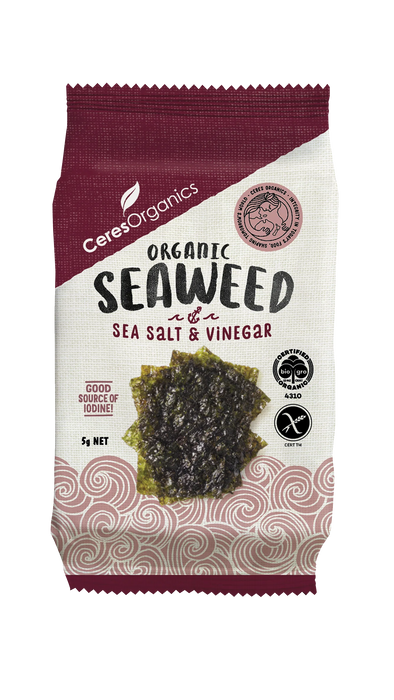 Ceres Organic Seaweed Snack Sea Salt & Vinegar