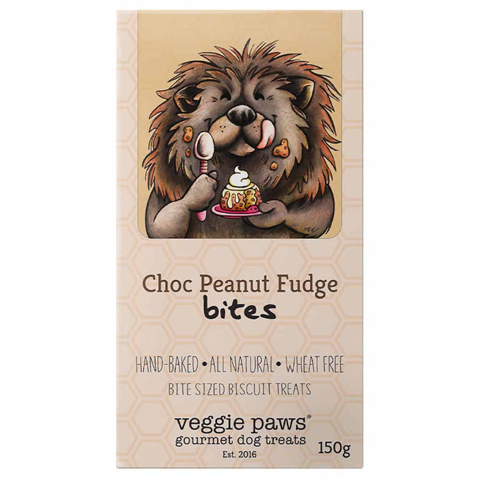 VEGGIE PAWS Choc Peanut Fudge Bites