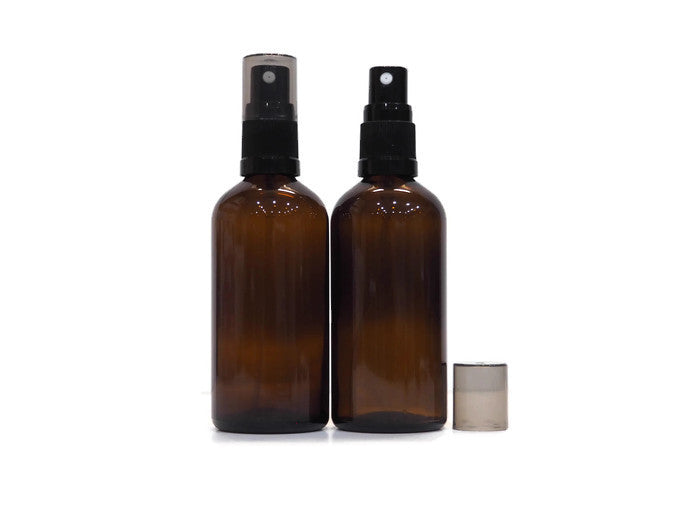 Amber Glass Spray Bottle 100ml