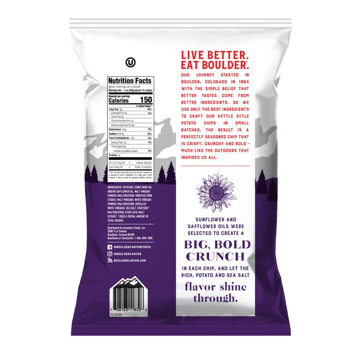 Boulder Canyon Malt Vinegar & Sea Salt Chips