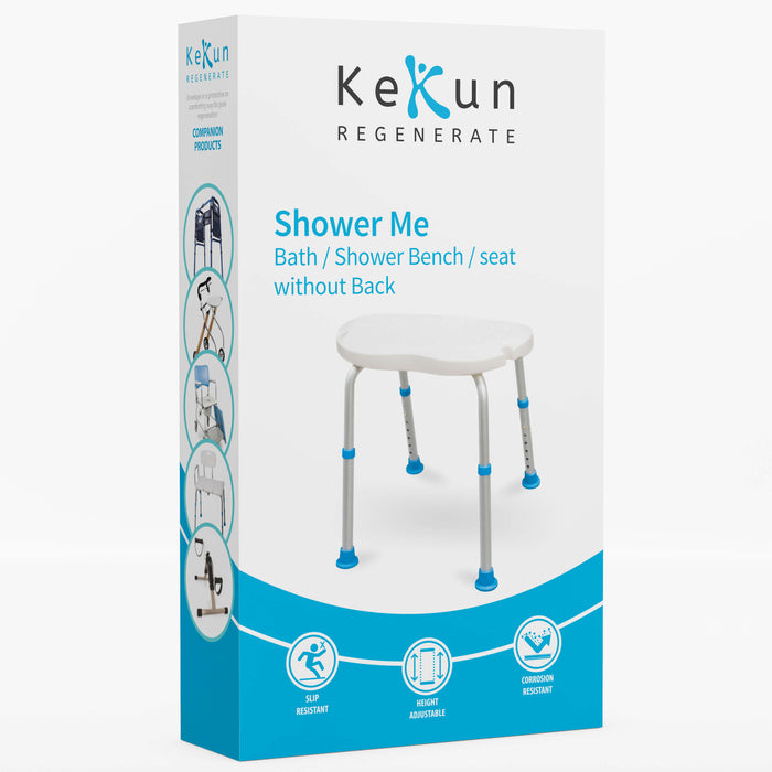 KEKUN (K770-535) Shower Me, Bath/Shower Bench, Without Back, Height Adjustable